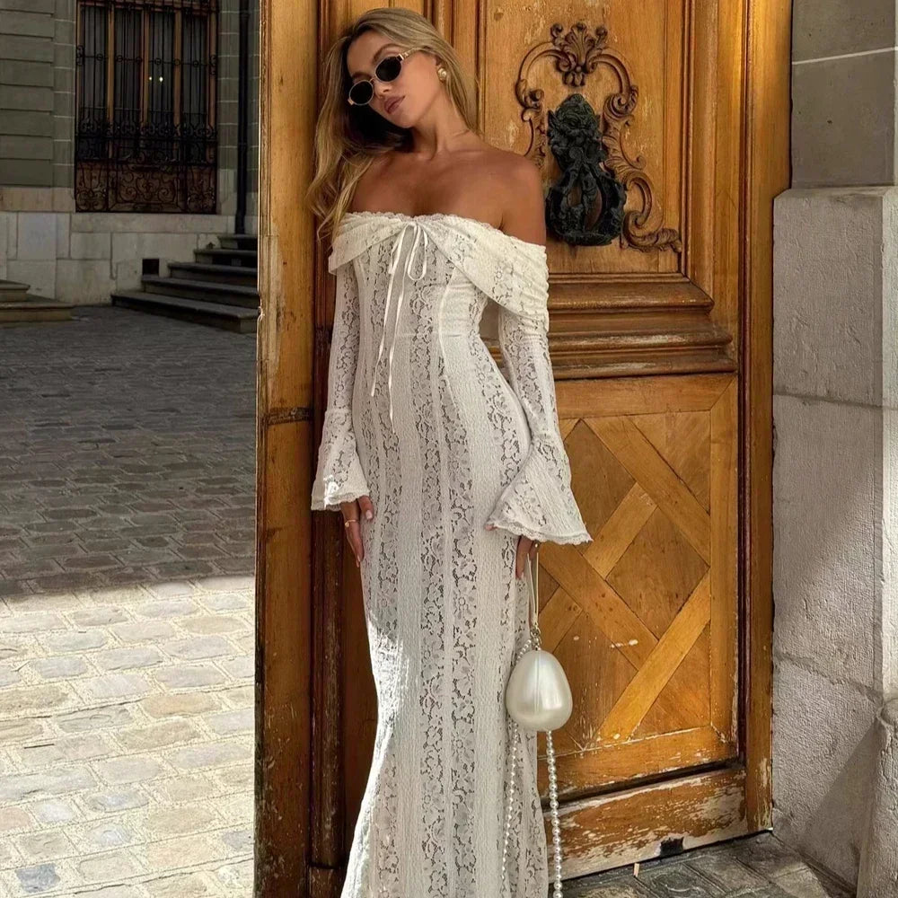 Vestido longo branco